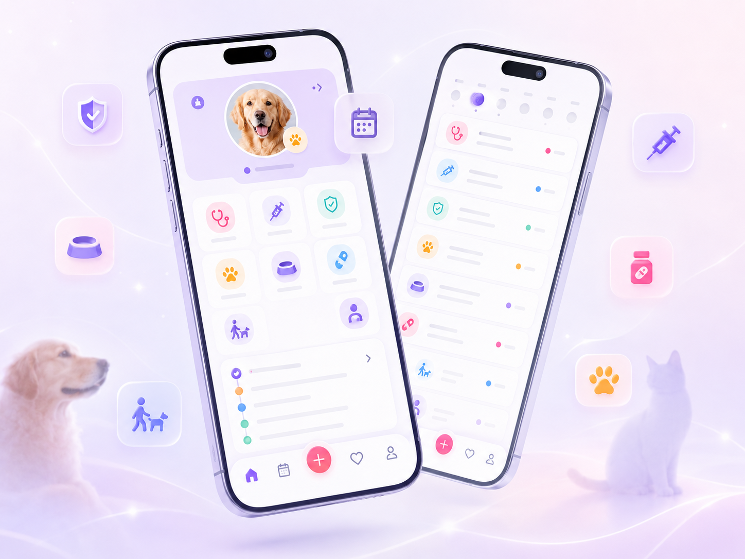 Mockup gestione animali Pairly